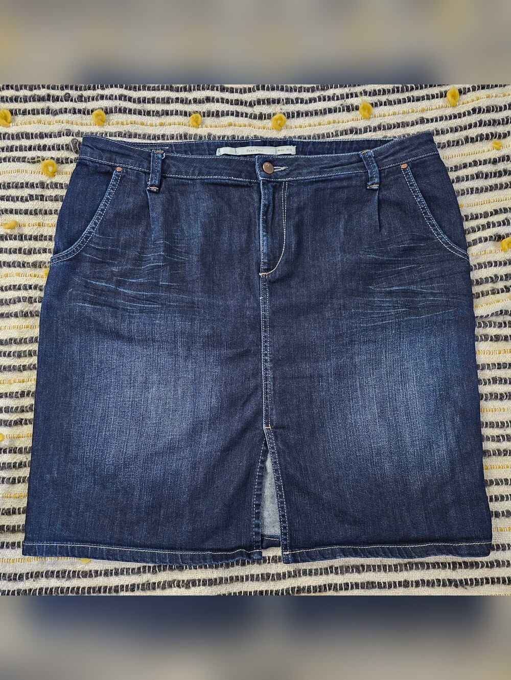 Part Two Dark Wash Denim Skirt